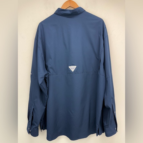 Columbia PFG size XXL Men’s Blue Button Down Long Sleeve Outdoor Fishing Shirt - Picture 6 of 10
